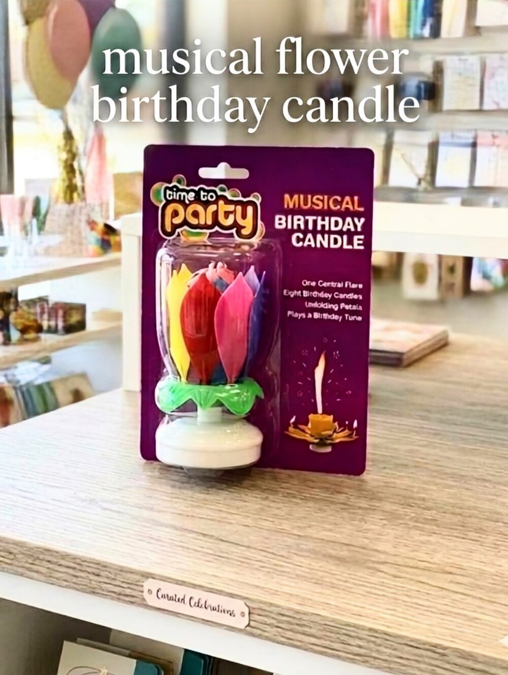 Musical Birthday Candle - Multicolor